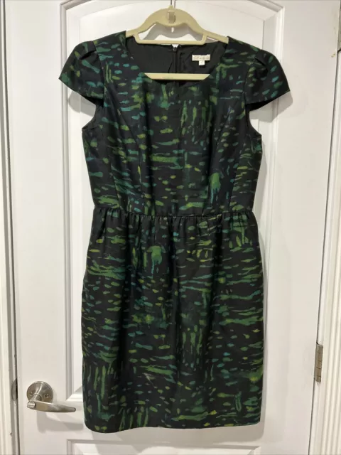 Shoshanna Black Green Dress, Size 8