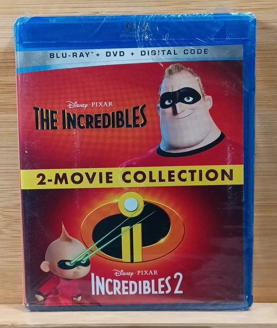 Disney PIXAR The Incredibles 2 Movies Collection Blu Ray- DVD- Digital Code NEW