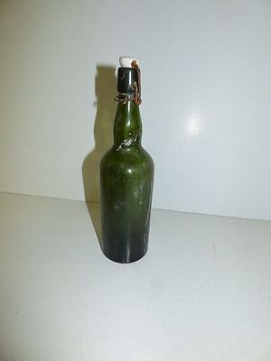 alte Glasflasche Spiritus Brennspiritus ohne Dichtung gr Flasche DEKO Shabby (7) 2