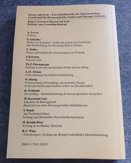 Zwischen Himmel und Erde - Beiträge zum Grounding-Konzept (Taschenbuch 1996) 2