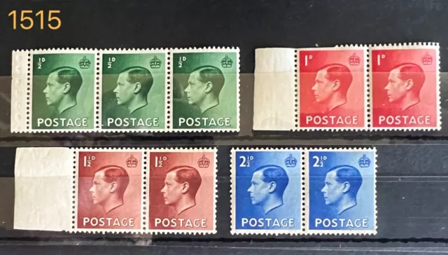 GB Stamps SG457-SG460 EVIII 1936 MNH