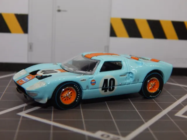 1965 '65 Ford GT40 #40 GULF Blue Race Version LeMans 1/64 Diorama Replica VHTF