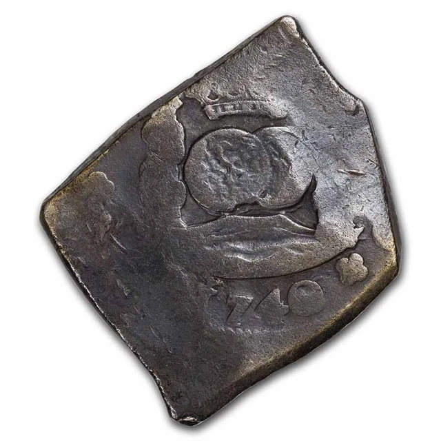 1740 Mexico Silver 8 Reales Phillip V (Reijgersdaal Shipwreck) - SKU#274272