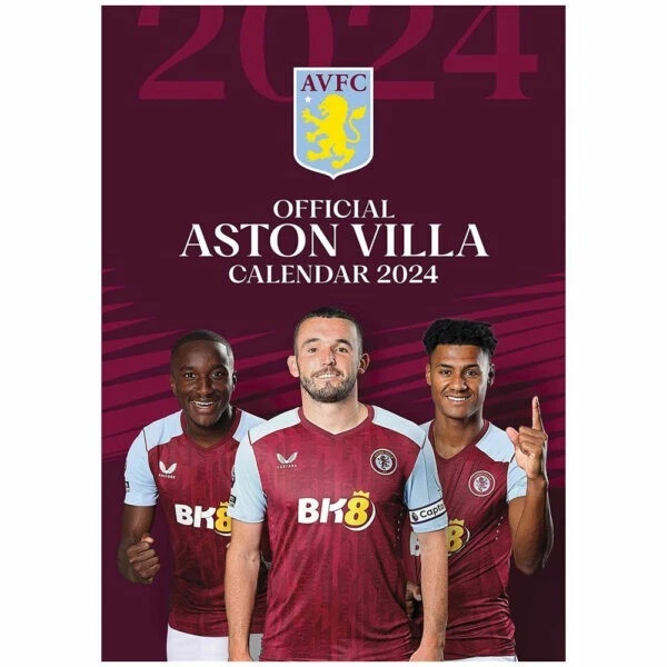 ASTON VILLA FC A3 Calendario 2024 Merchandising Oficial EUR 41,93