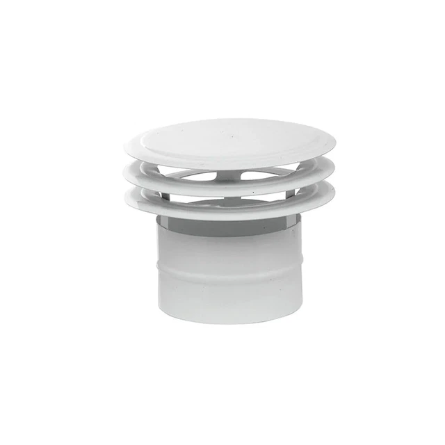 Ventilation Deflector Mirtak Enamelled Steel Disks Ø 100 Mm White NEW