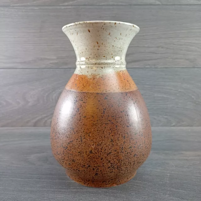 Iden Pottery Stone Ware Mid-Century Modern Vase Rye Sussex Colour Brown Multi