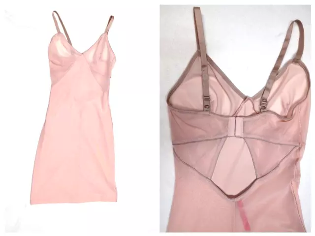 SPANX Full Mini Shaping Slip Blush Pink Mesh Wireless  Size S/P