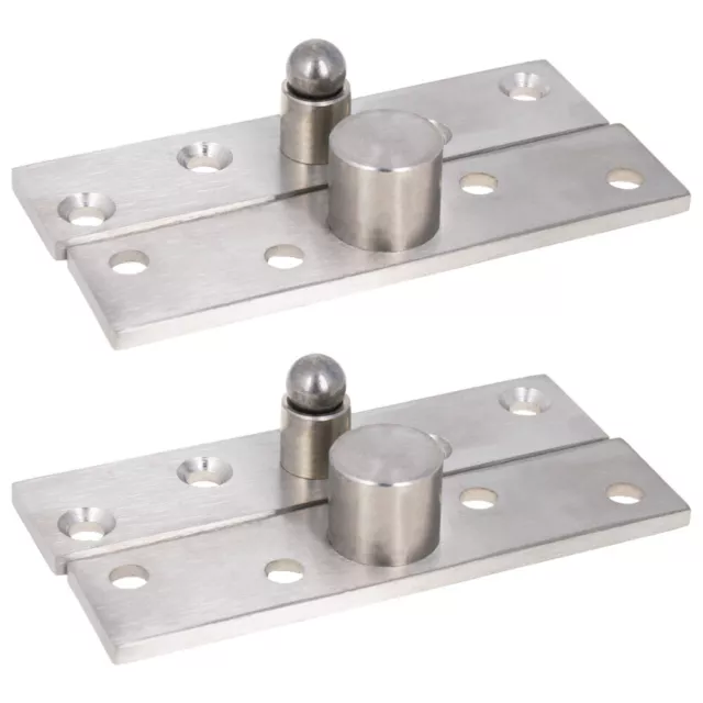 100mm Length Stainless Steel Hinge 360 Degree Rotation Hidden Door Hinge Silver