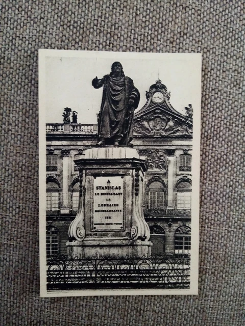 Cpsm Cpm Cpa Nancy Statue De Stanislas Fronton De L Hotel De Ville