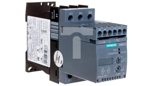 3-phasiger Sanftstarter 200-480VAC 17,6A 7,5kW / 400V Uc = 110-230V AC /  /T1DE