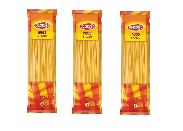 3X Spaghetti Pasta Durum Wheat Kosher Israeli Product by Osem 500g
