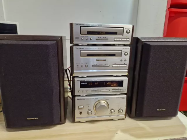 Technics Mini Stack System Hi-fi, SL-HD60, ST-HD50, SE-HD50 , SB-HD50A Speakers