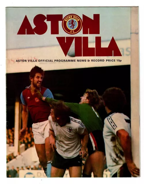 Aston Villa v Newcastle United - 1976-77 First Division - Football Programme