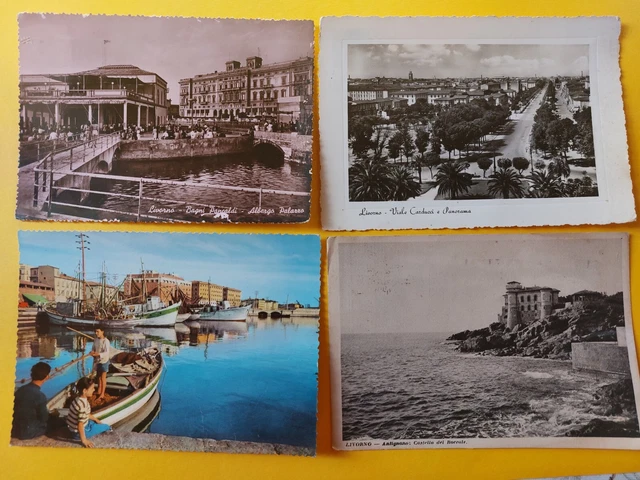 Livorno Lotto 4 Cartoline