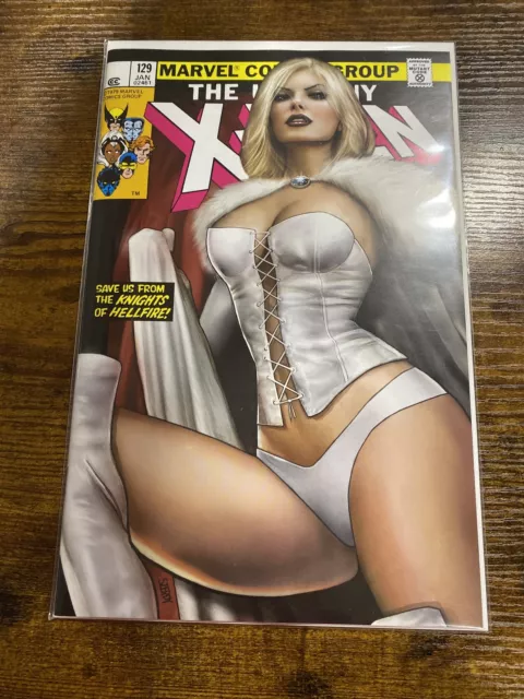 The Uncanny X-Men #129 * Nm+ * Facsimile Nathan Szerdy Trade Variant Emma Frost