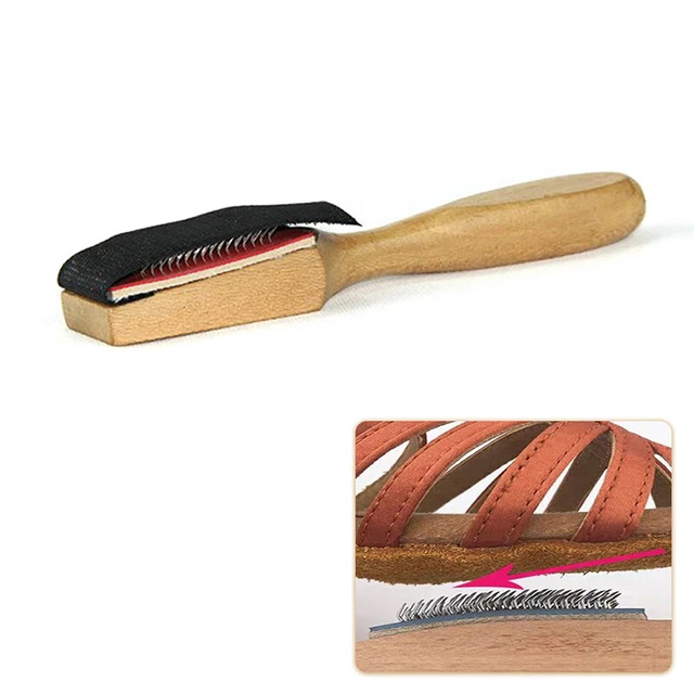 Scarpe da ballo spazzola rimozione polvere manico in legno migliora la manutenzione dell'attrito portatile P2