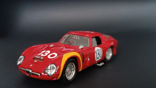 Diecast model cars Alfa Romeo TZ2 1/43 Best Targa Florio No.124 1967 Sangri-la/Federico