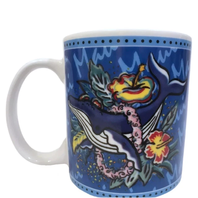 2002 Hilo Hattie "Maui" Humpback Whale Mug Store of Hawaii by Island Heritage