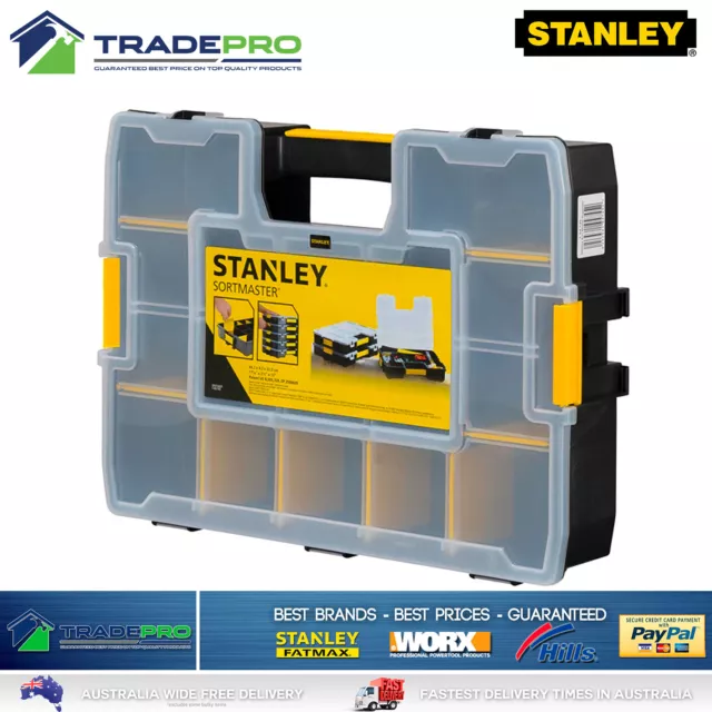 Stanley SortMaster® Tool Box Parts Organiser Pro Deep Tradies Chest Organise