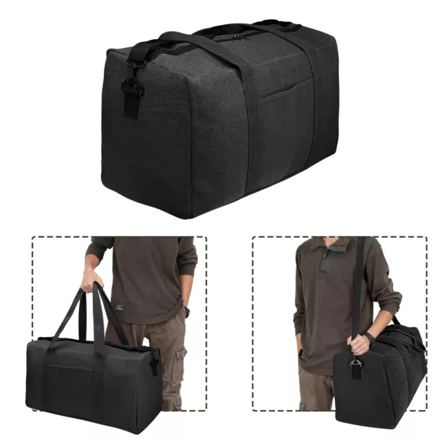 Military Canvas Duffle Gym Bag Sports Travel Luggage Handbag Tote Shoulder Bag 6