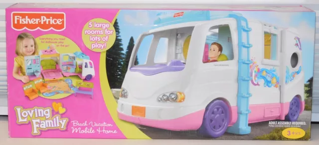 NEW 2011 Loving Family Beach Vacation Mobile Home  RETIRED dollhouse PLAYSET