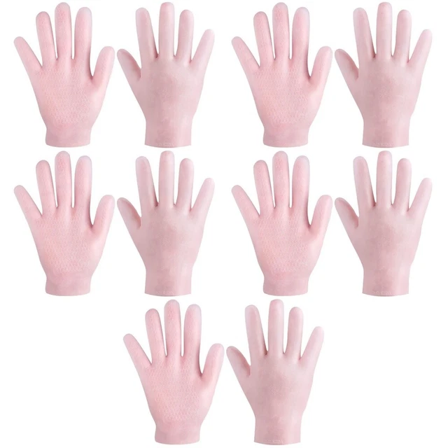 5 paia guanti idratanti a secco donna