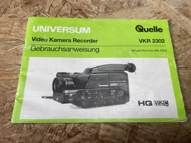 Gebrauchsanweisung für Videocamera UNIVERSUM VKR 2302