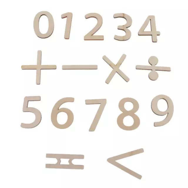 16pcs Blank Wood Numbers Embellishments Wedding Decorations Crafts Gifts