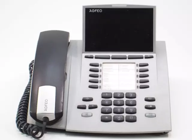 AGFEO ST 45 S0/UP0 Systemtelefon Silber Telefon Büro Office; K86 255