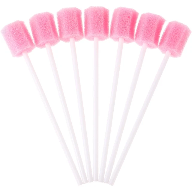 100 Pcs Cleaning Mouth Swabs Disposable Swabs Sponges Cleaning Cotton Swab