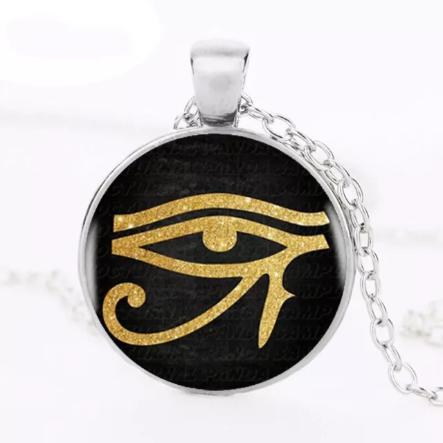 Ancient Egyptian Eye Of Horus Sign Symbol Necklace Pendant + Free Gift Bag