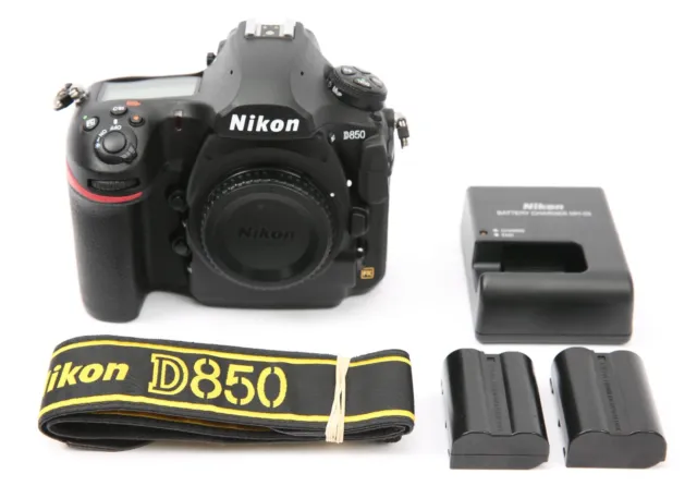 Nikon D850 45.7MP DSLR Camera - Black (Body Only) 4000 Shots - Chinese Language