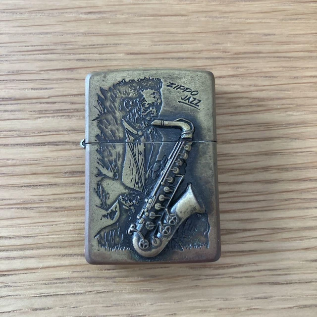 Zippo 1994 Jazz Saxophone Vintage Oil Lighter