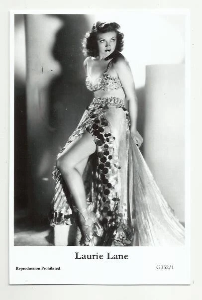 (Bx24) Laurie Lane Photo Postcard (G352/1) Filmstar  Pin Up Movie Glamor Girl
