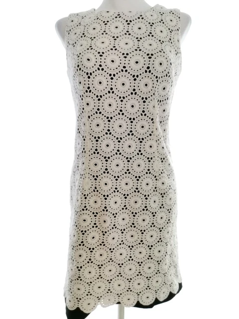 Jupe Papaya Taille 12 - Grise, Coton Brodé Fleuri, Ligne A, Longueur Genou - Occasion TBE