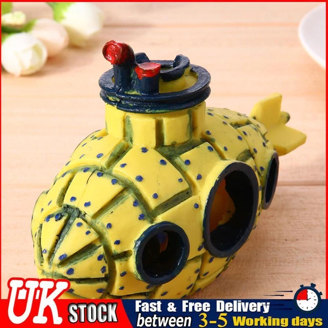 UK Aquarium Submarine Simulation Wreck Ornament Fish Tank Decoration