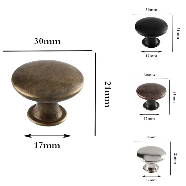 Retro Brass Cabinet Handles Kitchen  Drawer Cupboard Pulls Furniture Door Knobs