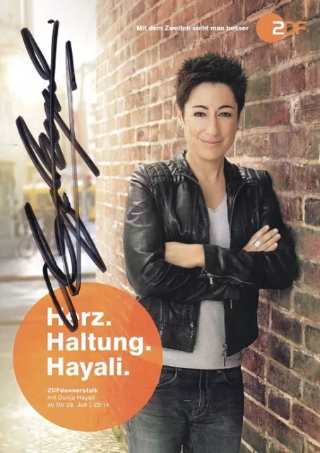 Autogramm TV | ZDF | Dunja HAYALI | 2016 "donnerstalk"