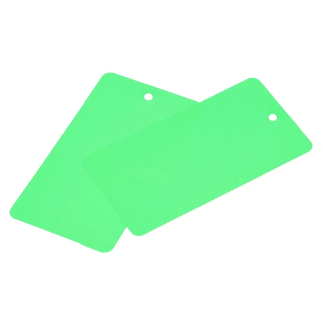 50 confezioni fili impermeabili etichette di spedizione etichettatura 1,95 x 3,51 pollici verde