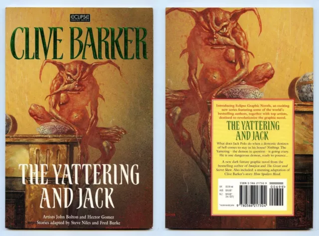 Clive Barker "The Yattering And Jack" Graphic Novel 1993 Trade Paperback