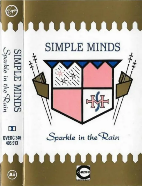 Simple Minds ‎Sparkle In The Rain CASSETTE ALBUM Electronic Synthpop Black shell
