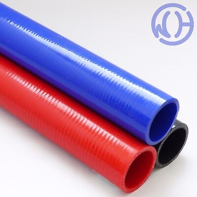 Red Straight Reinforced Silicone Heater Coolant or Turbo Inlet Hose 1000mm piece ID 16mm 