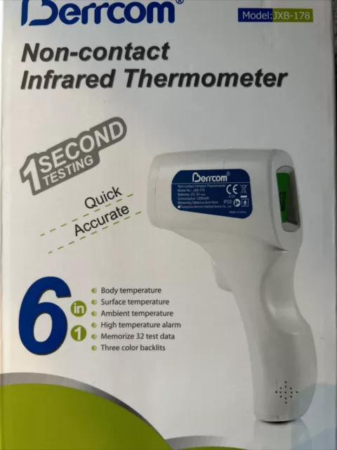 Berrcom Contactless Digital Forehead Body Temperature Measurement Thermometer