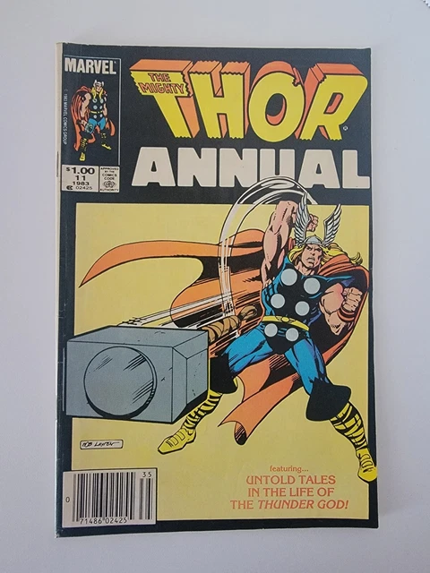 Thor Annual #11 Marvel Comics Newsstand Variant Cover 1St App Eitri 1983