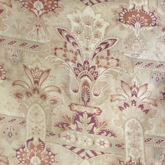 Art Nouveau fabric panel from France c 1900 ~ antique French textile GORGEOUS g