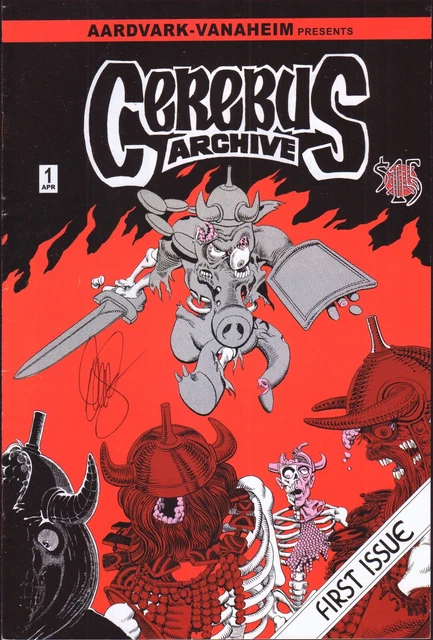 Cerebus Archive #1 Zombie Variant cover 2009 signed by Dave Sim