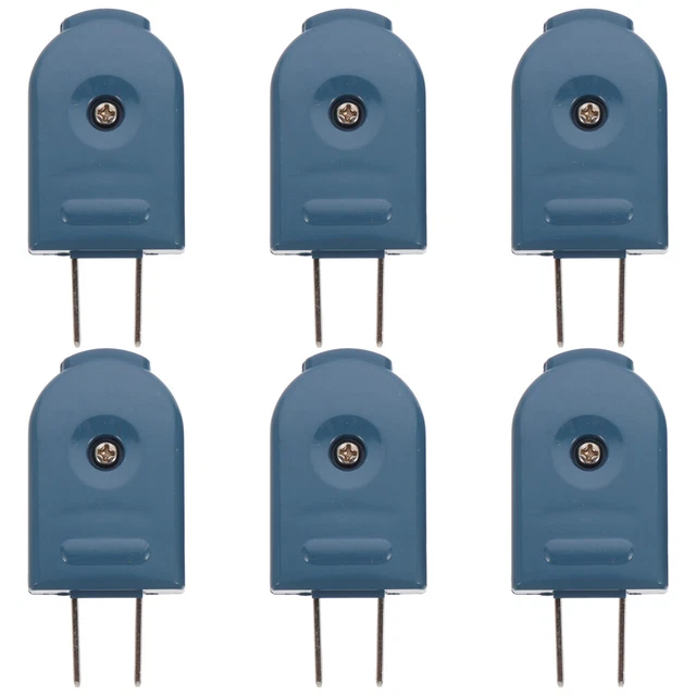 6 Pcs Drehbarer Elektrischer Stecker 4.3X3X1.6CM Abs