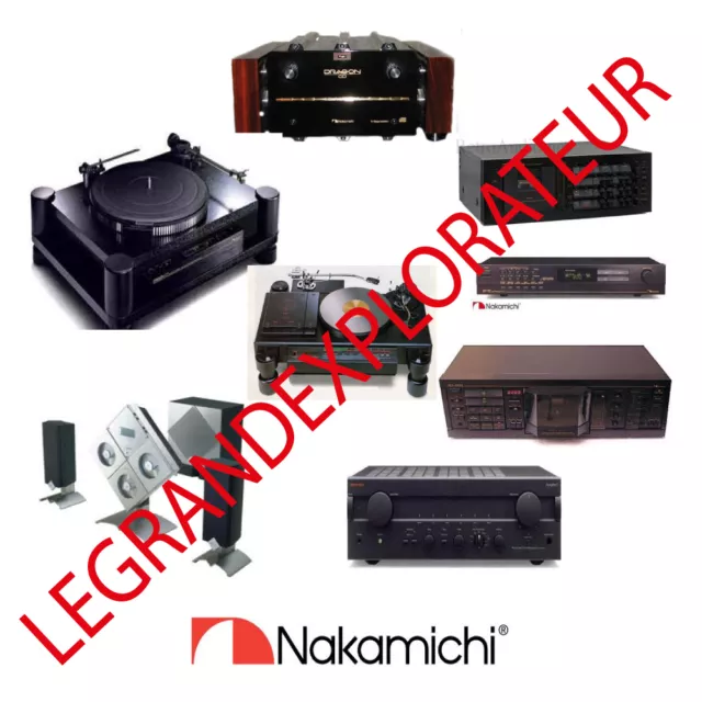 Ultimate  NAKAMICHI  Operation Repair Service manual      385 PDF manuals on DVD