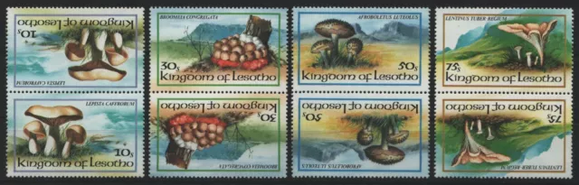 Lesotho 1983 - Mi-Nr. 411-414 ** - MNH - Kehrdruckpaare - Pilze / Mushrooms