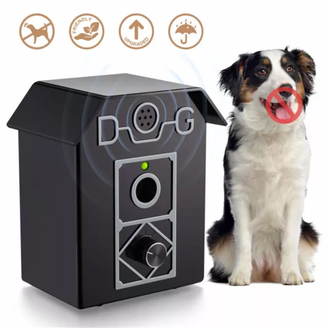 Ultrasonic Anti-Barking Device Dog Bark Control Sonic Silencer Indoor Outdoor